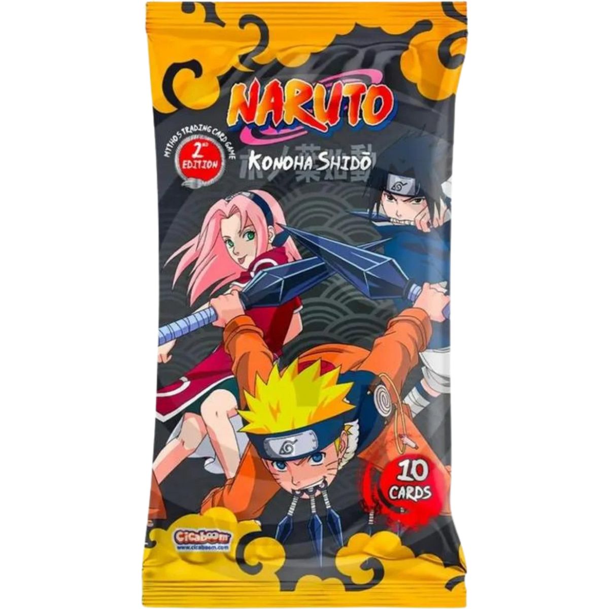 Booster Naruto Mythos TCG Konoha Shidō 2ᵉ Édition - 10 cartes