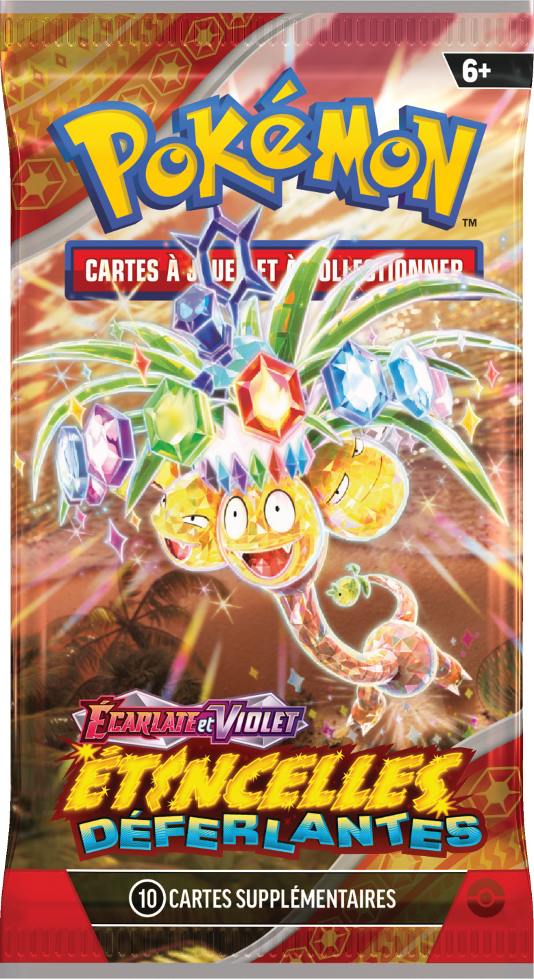 Booster Pokémon Étincelles Déferlantes illustration Noadkoko d'Alola Téracristal Stellaire, scellé français