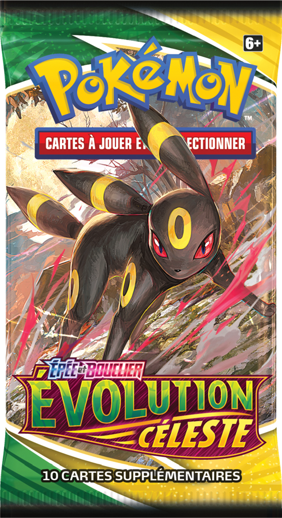 Booster Pokémon Évolution Céleste illustration Noctali, scellé français