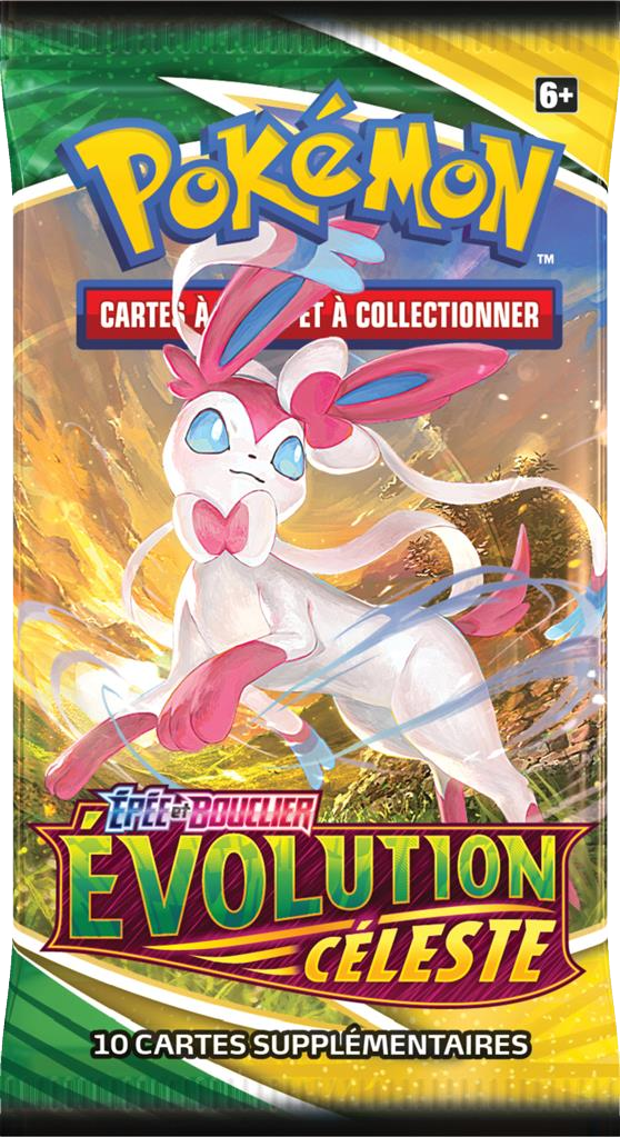 Booster Pokémon Évolution Céleste illustration Nymphali, scellé français