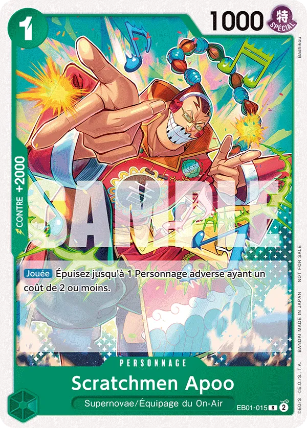 EB01-015 - Scratchmen Apoo — Carte One Piece Deck pour Débutant — Jewelry Bonney 015