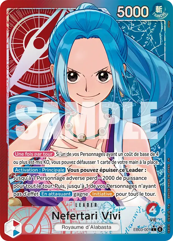 EB03-001 - Nefertari Vivi V2 - Carte One Piece Heroines Edition 001
