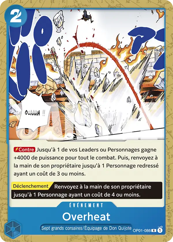 OP01-086 - Overheat — Carte One Piece ST17