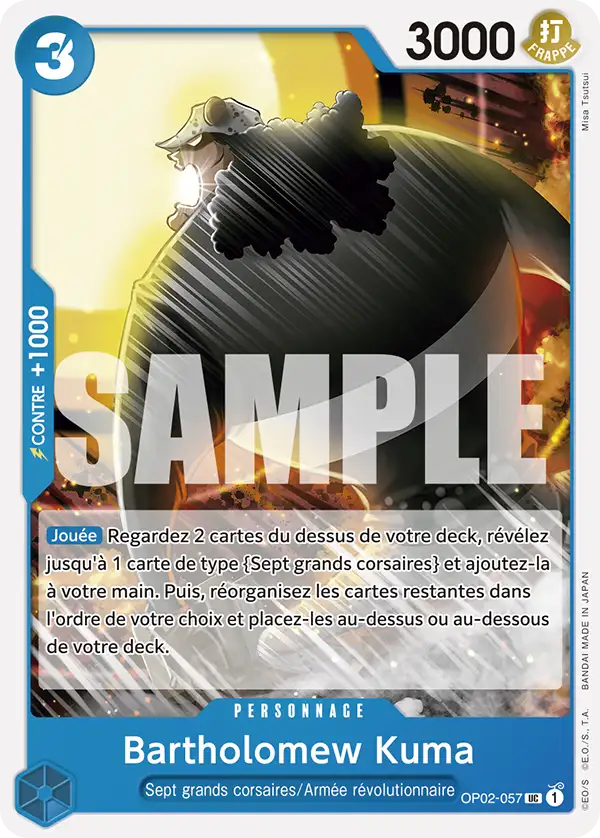 OP02-057 - Bartholomew Kuma — Carte One Piece ST17