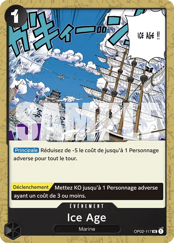 OP02-117 - Ice Age — Carte One Piece Deck pour Débutant — Smoker 117