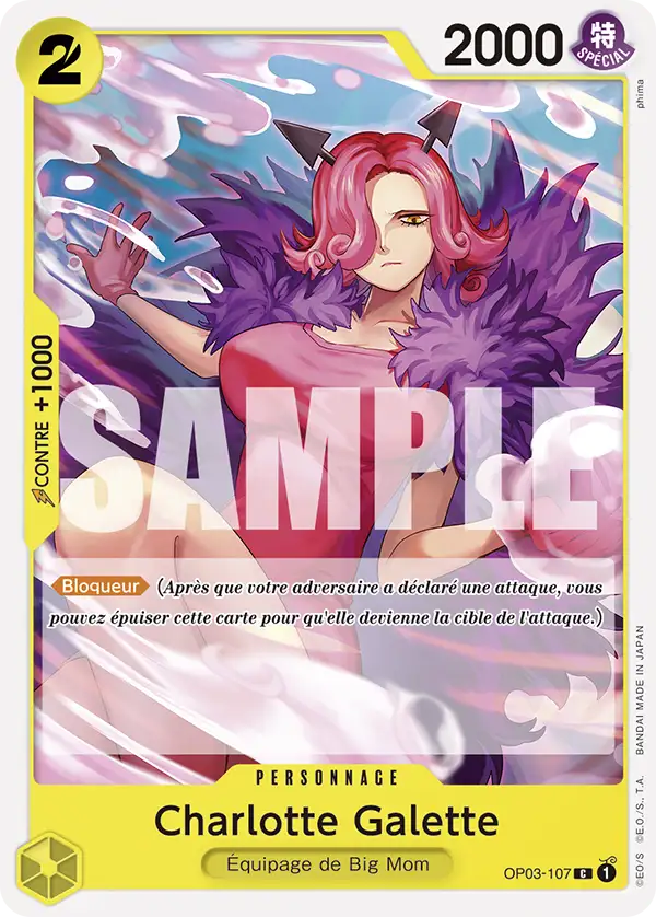 OP03-107 - Charlotte Galette — Carte One Piece ST20