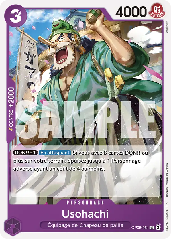 OP05-061 - Usohachi — Carte One Piece Deck pour Débutant — Monkey D. Luffy 061