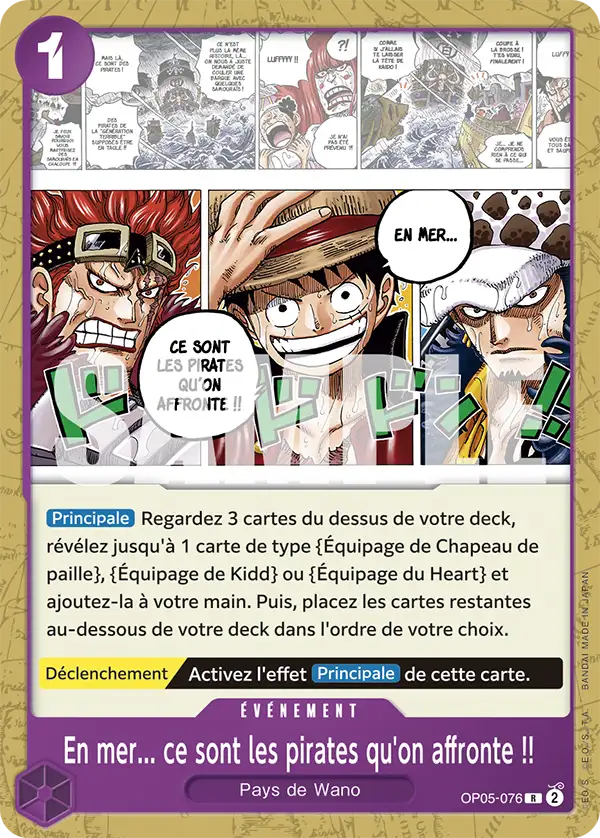 OP05-076 - En mer... ce sont les pirates qu'on affronte !! — Carte One Piece ST18