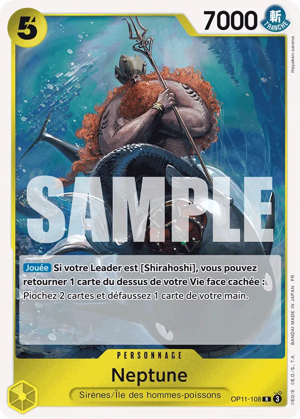 OP11-108 - Neptune - Carte One Piece Des Poings Vifs comme l'Éclair 108