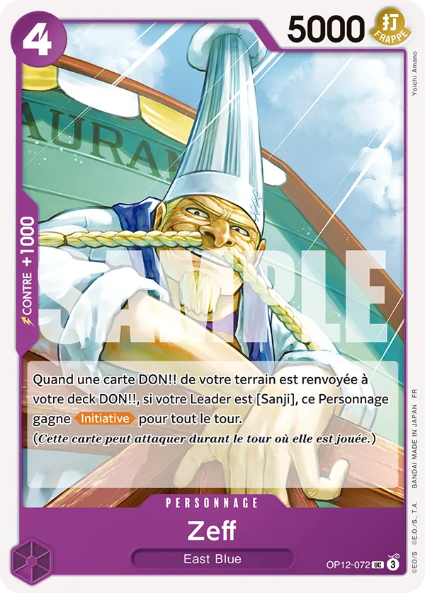 OP12-072 - Zeff - Carte One Piece L'Héritage du Maître 072