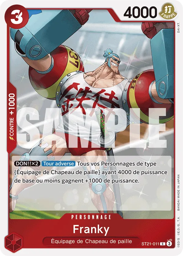 ST21-011 - Franky - Carte One Piece Deck de Démarrage EX — Gear 5th 011