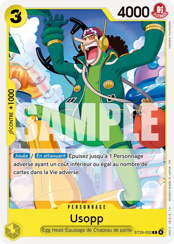 ST29-002 - Usopp - Carte One Piece Deck de Démarrage — Egg Head 002