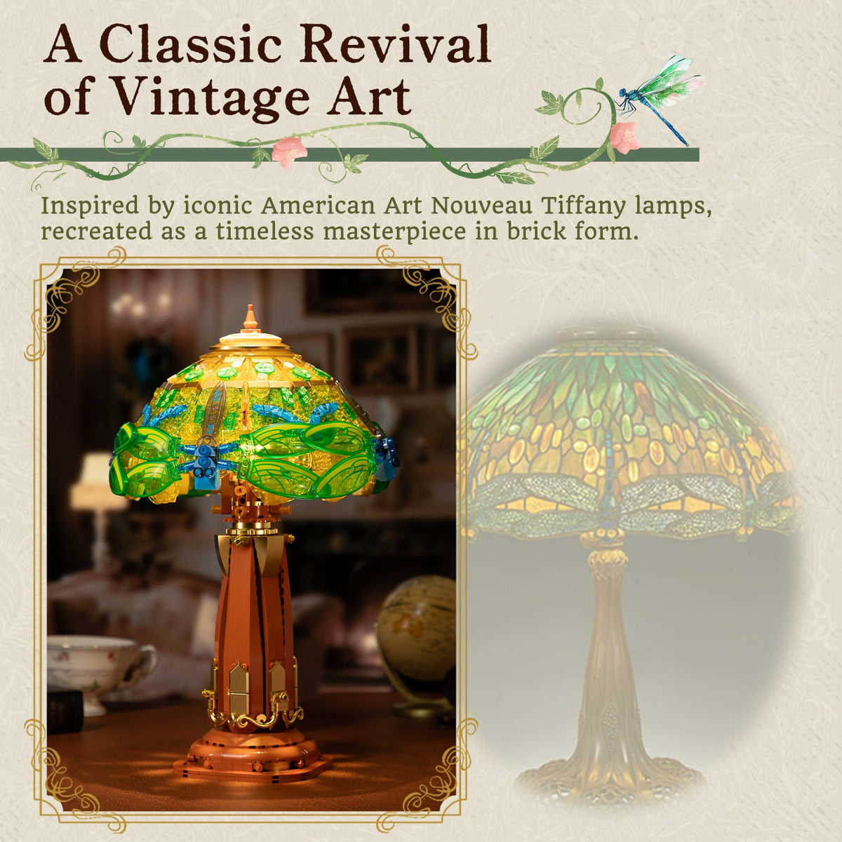 Pantasy - Stained Glass Table Lamp / Retro Collection