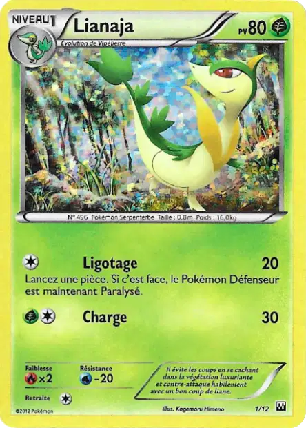 Lianaja — Carte Pokémon 1 Collection McDonald's 2012