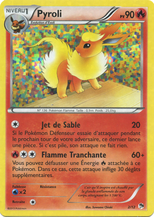 002/012 - Pyroli — Carte Pokémon Collection McDonald's 2013 2/12