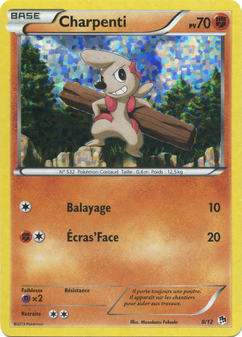 008/012 - Charpenti — Carte Pokémon Collection McDonald's 2013 8/12