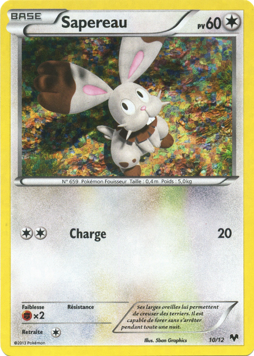 010/012 - Sapereau — Carte Pokémon Collection McDonald's 2014 10/12