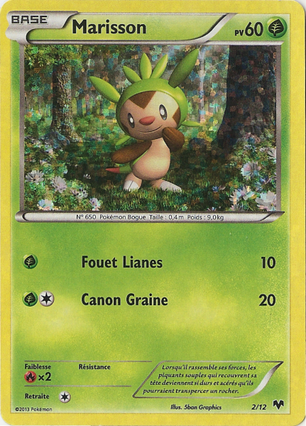 Marisson — Carte Pokémon 2 Collection McDonald's 2014