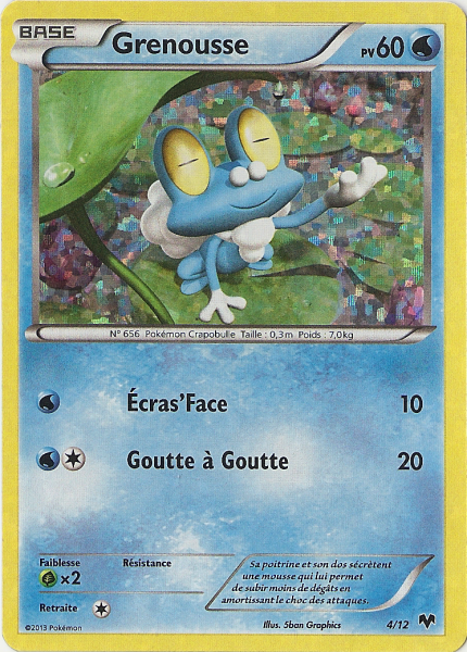 Grenousse — Carte Pokémon 4 Collection McDonald's 2014