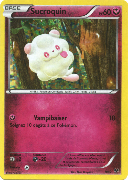 009/012 - Sucroquin — Carte Pokémon Collection McDonald's 2014 9/12