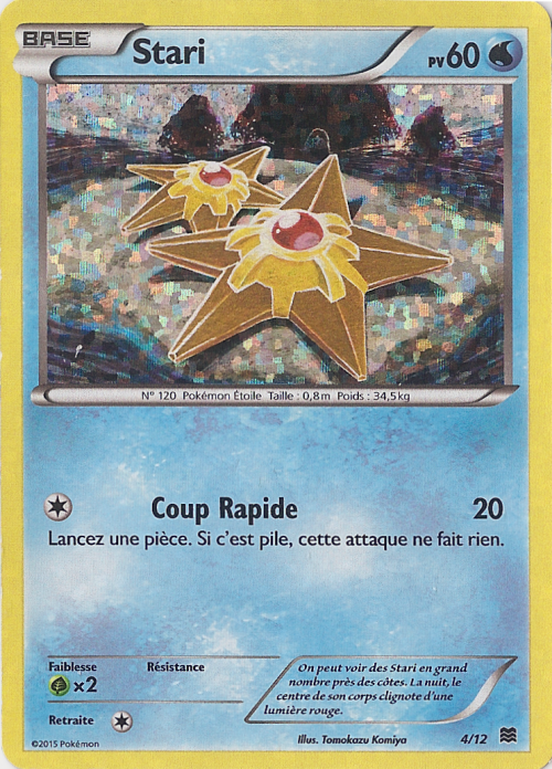 Stari — Carte Pokémon 4 Collection McDonald's 2015