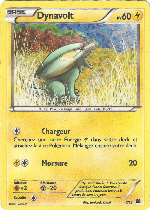 007/012 - Dynavolt — Carte Pokémon Collection McDonald's 2015 7/12