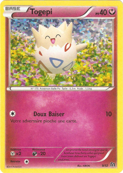 009/012 - Togepi — Carte Pokémon Collection McDonald's 2016 9/12