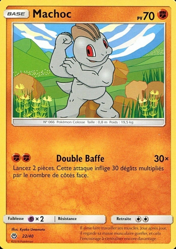 022/040 - Machoc — Carte Pokémon Collection McDonald's 2018 22/40