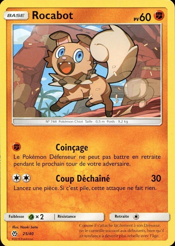 025/040 - Rocabot — Carte Pokémon Collection McDonald's 2018 25/40