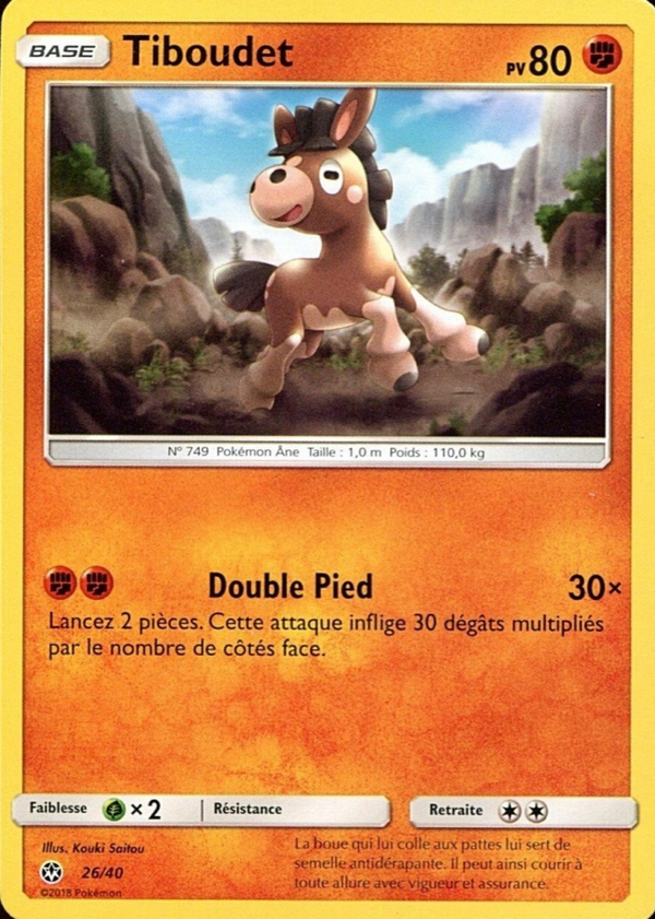 026/040 - Tiboudet — Carte Pokémon Collection McDonald's 2018 26/40