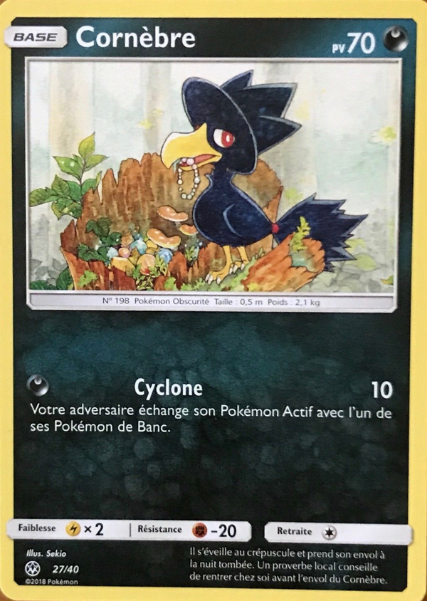 027/040 - Cornèbre — Carte Pokémon Collection McDonald's 2018 27/40