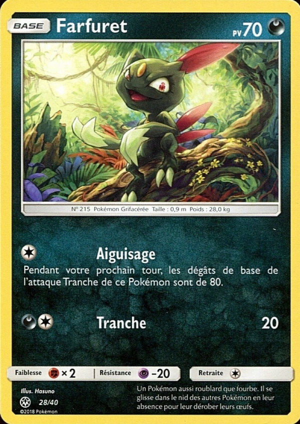 028/040 - Farfuret — Carte Pokémon Collection McDonald's 2018 28/40
