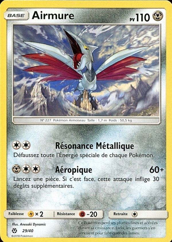 029/040 - Airmure — Carte Pokémon Collection McDonald's 2018 29/40