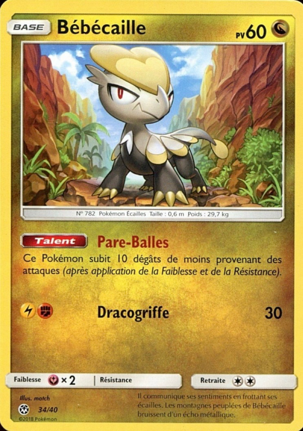 034/040 - Bébécaille — Carte Pokémon Collection McDonald's 2018 34/40