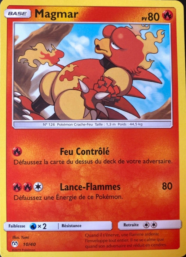 010/040 - Magmar — Carte Pokémon Collection McDonald's 2019 10/40