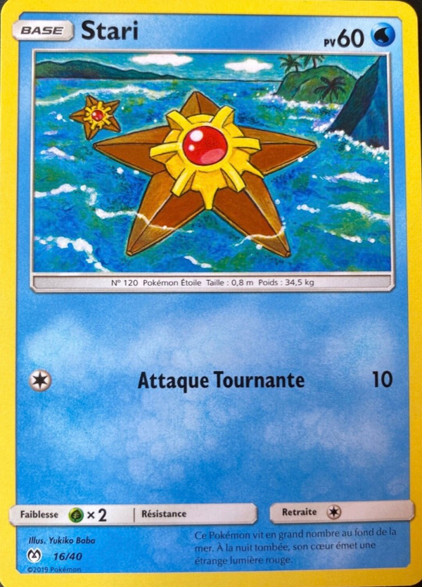 016/040 - Stari — Carte Pokémon Collection McDonald's 2019 16/40