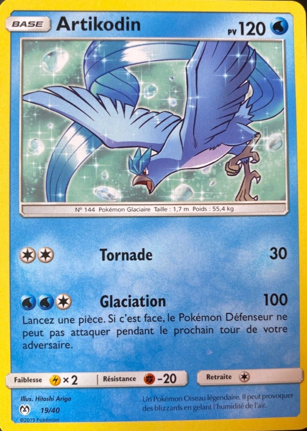 019/040 - Artikodin — Carte Pokémon Collection McDonald's 2019 19/40