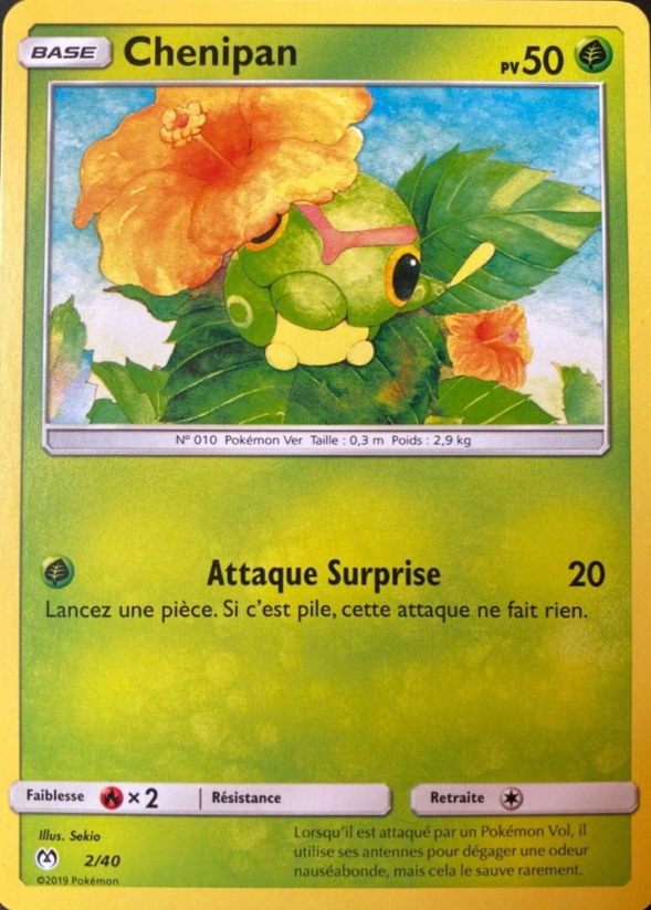 002/040 - Chenipan — Carte Pokémon Collection McDonald's 2019 2/40