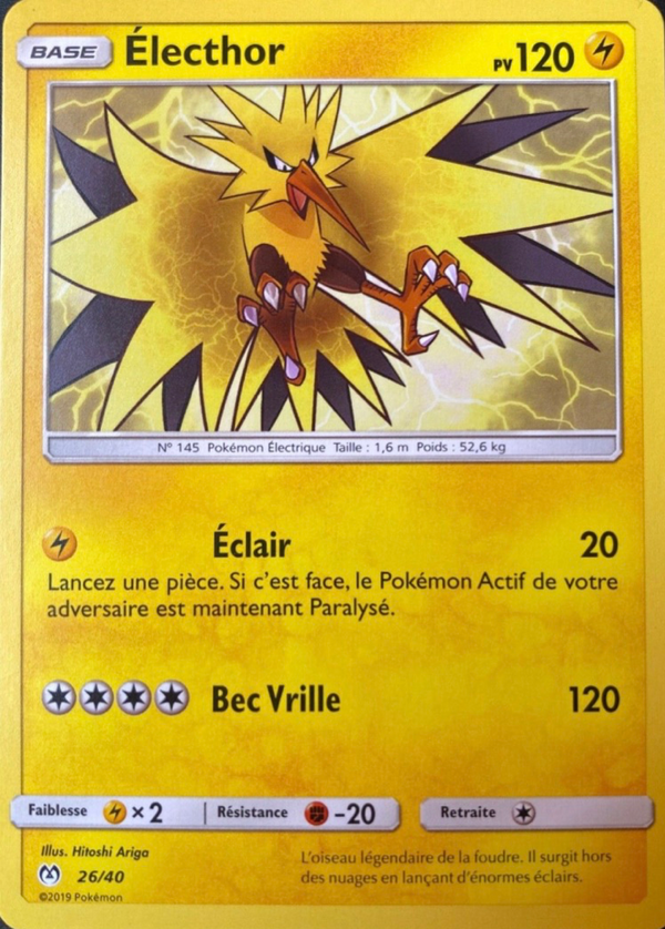 026/040 - Électhor — Carte Pokémon Collection McDonald's 2019 26/40