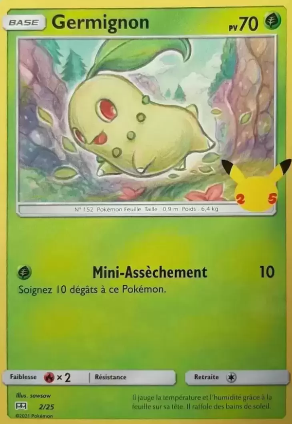 002/025 - Germignon — Carte Pokémon Collection McDonald's 2021 2/25