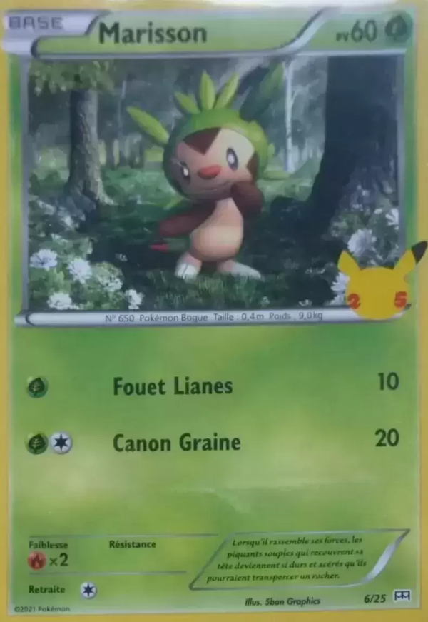 006/025 - Marisson — Carte Pokémon Collection McDonald's 2021 6/25