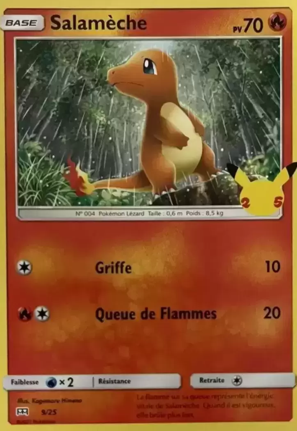 009/025 - Salamèche — Carte Pokémon Collection McDonald's 2021 9/25