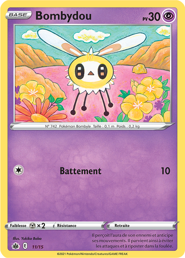 011/015 - Bombydou — Carte Pokémon Collection McDonald's 2022 11/15