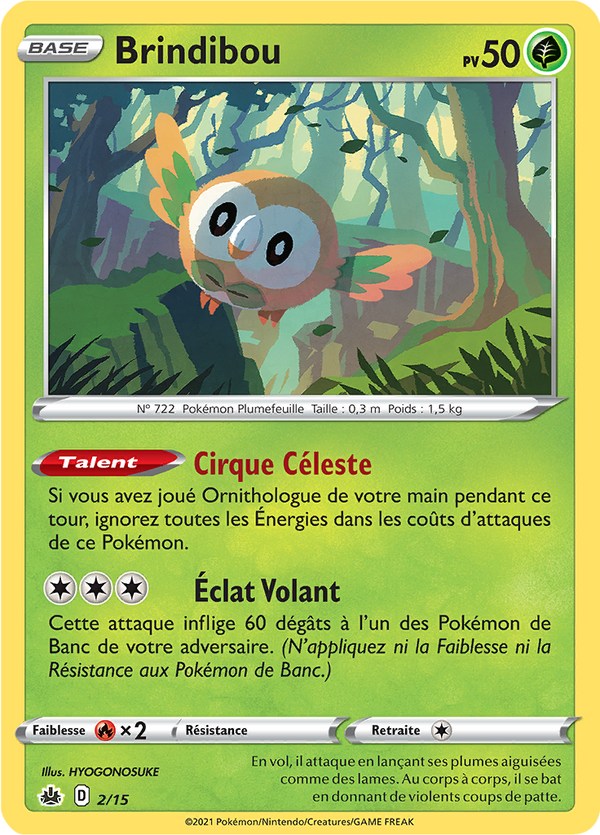 002/015 - Brindibou — Carte Pokémon Collection McDonald's 2022 2/15