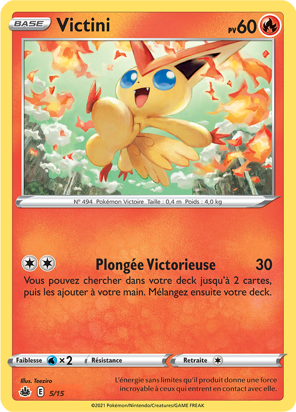 005/015 - Victini — Carte Pokémon Collection McDonald's 2022 5/15