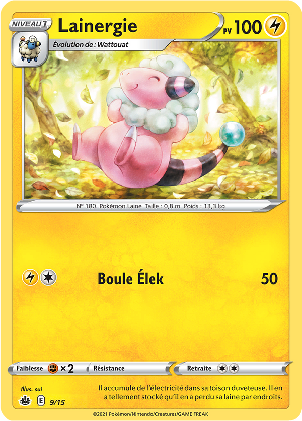 009/015 - Lainergie — Carte Pokémon Collection McDonald's 2022 9/15