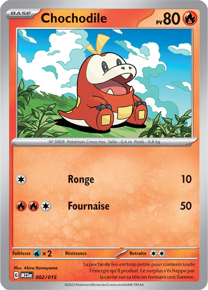 002/015 - Chochodile — Carte Pokémon Collection McDonald's 2023 2/15