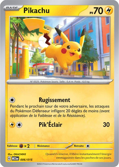 006/015 - Pikachu — Carte Pokémon Collection McDonald's 2023 6/15