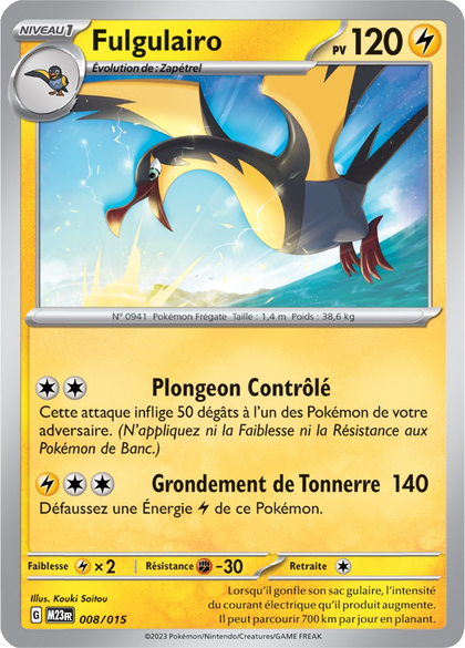 008/015 - Fulgulairo — Carte Pokémon Collection McDonald's 2023 8/15