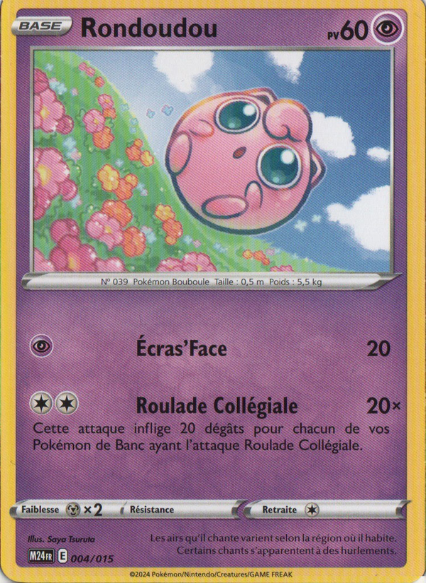 004/015 - Rondoudou — Carte Pokémon Collection McDonald's 2024 4/15